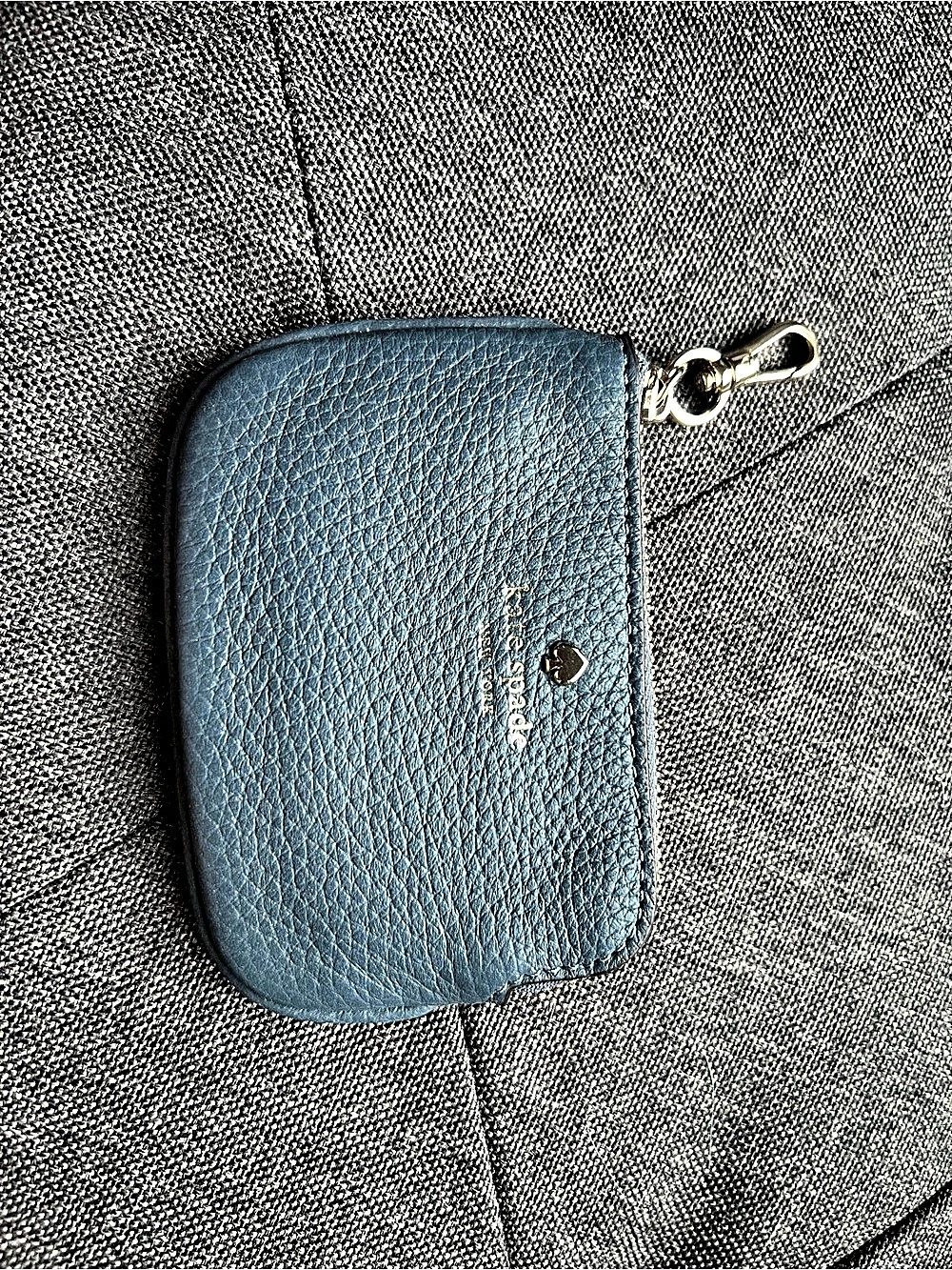 kate spade new york Blue Zip Wallet Like New